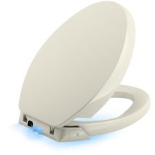 Purefresh Elongated Closed Front Toilet Seat with Purefresh Air Filtering, Night Light, and Quiet-Close Technology