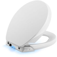 Purefresh Round Closed Front Toilet Seat with Purefresh Air Filtering, Night Light, and Quiet-Close Technology