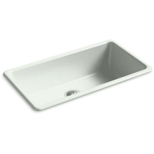 Iron/Tones 33" Undermount Single Basin Enameled Cast Iron Kitchen Sink
