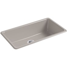 Iron/Tones 33" Undermount Single Basin Enameled Cast Iron Kitchen Sink