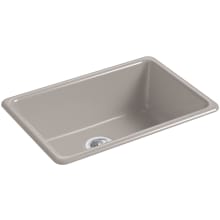 Iron/Tones 27" Undermount Single Basin Enameled Cast Iron Kitchen Sink