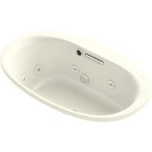 Underscore 60" Drop In, Undermount Acrylic Experience Tub with Center Drain and Overflow
