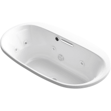 Underscore 66" Drop In Acrylic Experience Tub with Center Drain and Overflow