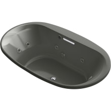 Underscore 72" Drop In Acrylic Experience Tub with Center Drain and Overflow