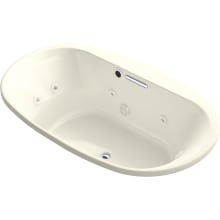 Underscore 72" Drop In Acrylic Experience Tub with Center Drain and Overflow