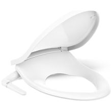 PureWash M250 Elongated Manual Bidet Toilet Seat with Adjustable Spray Position and Pressure, Automatically Rinsing Self-Cleaning Wand, Quiet-Close, and Quick-Release Technologies