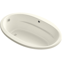 Sunward 66" Drop In Acrylic Soaking Tub with Reversible Drain and Overflow - Bask Heating Technology