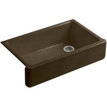 Cast Iron Sinks At Faucet Whitehaven 36 Single Basin Undermount Enameled Cast Iron Kitchen Sink With Self T A