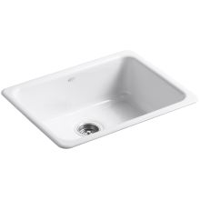 Iron/Tones 24-1/4" Undermount Single Basin Cast Iron Kitchen Sink