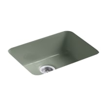 Iron/Tones 24-1/4" Undermount Single Basin Enameled Cast Iron Bar Sink