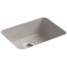 Iron/Tones 24-1/4" Undermount Single Basin Enameled Cast Iron Bar Sink