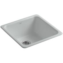 Iron/Tones 20-7/8" Drop In Single Basin Cast Iron Kitchen Sink