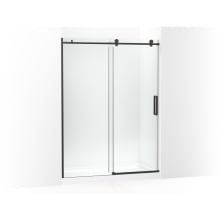 Composed 78" High x 59-7/8" Wide Sliding Semi Frameless Tempered Glass Shower Door with Controlled Close and CleanCoat+ Technologies