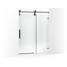 Artifacts 80-7/8" High x 58-1/4" Wide Sliding Frameless Tempered Glass Shower Door with CleanCoat+ Technology