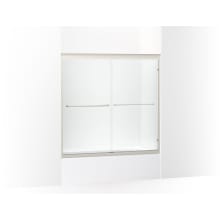 Fluence 58" High x 59-5/8" Wide Sliding Framed Tub Door with Clear Glass