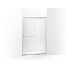 Fluence 70" High x 47-5/8" Wide Sliding Framed Shower Door with Clear Glass