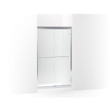Fluence 70" High x 43" Wide Sliding Framed Shower Door with Clear Glass