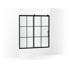 Rely 61-1/8" High x 59-5/8" Wide Sliding Framed Tempered Glass Tub Door with Controlled Close and CleanCoat+ Technologies
