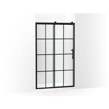 Rely 75-5/8" High x 47-5/8" Wide Sliding Framed Tempered Glass Shower Door with Controlled Close and CleanCoat+ Technologies