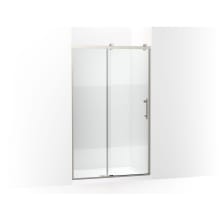 Rely 75-5/8" High x 47-5/8" Wide Sliding Semi Frameless Tempered Glass Shower Door with Controlled Close and CleanCoat+ Technologies
