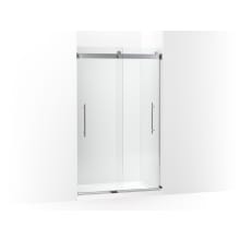 Levity Plus 77-9/16" High x 47-1/4" Wide Sliding Frameless Shower Door with Clear Glass
