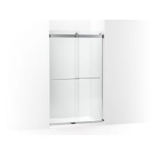 Levity Plus 77-9/16" High x 47-1/4" Wide Sliding Frameless Shower Door with Clear Glass