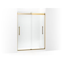Levity Plus 77-9/16" High x 59-5/8" Wide Sliding Frameless Shower Door with Clear Glass