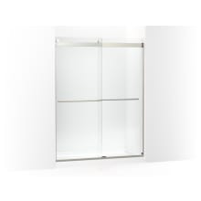 Levity Plus 77-9/16" High x 59-5/8" Wide Sliding Frameless Shower Door with Clear Glass