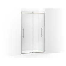 Levity Plus 81-5/8" High x 47-5/8" Wide Sliding Frameless Shower Door with Clear Glass