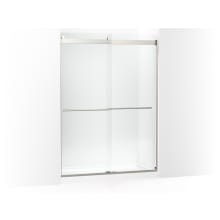 Levity Plus 81-5/8" High x 59-5/8" Wide Sliding Frameless Shower Door with Clear Glass