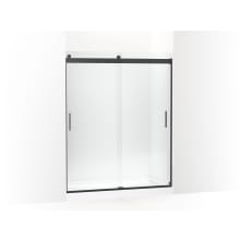 Levity 74" High x 59-5/8" Wide Bypass Semi Frameless Shower Door with Clear Glass