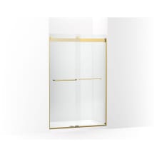 Levity 74" High x 47-5/8" Wide Bypass Frameless Shower Door with Clear Glass
