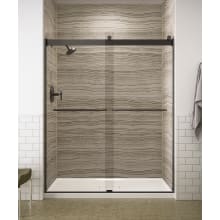 Levity 74" High x 59-5/8" Wide Bypass Frameless Shower Door with Clear Glass