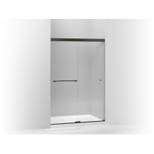 Revel 70" High x 47-5/8" Wide Sliding Semi Frameless Shower Door with Clear Glass