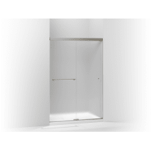 Revel 70" High x 47-5/8" Wide Sliding Semi Frameless Shower Door with Frosted Glass