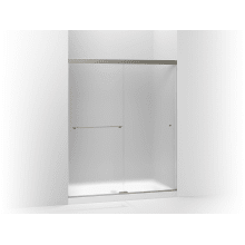 Revel Frameless Sliding 70"H x 59-5/8"W Shower Door with Frosted Glass