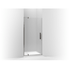 Revel 70" High x 31-1/8" Wide Hinged Frameless Shower Door with Frosted Glass
