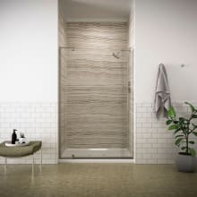Revel 74"H x 35-1/8 - 40"W Pivot Frameless Shower Door with Thick Clear Glass
