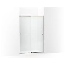 Elate 70-1/2" High x 47-5/8" Wide Sliding Semi Frameless Shower Door with Frosted Glass