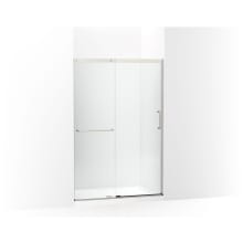 Elate 70-1/2" High x 47-5/8" Wide Sliding Semi Frameless Shower Door with Clear Glass