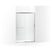 Elate 70-1/2" High x 47-5/8" Wide Sliding Semi Frameless Shower Door with Clear Glass