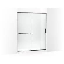 Elate 75-1/2" High x 59-5/8" Wide Sliding Semi Frameless Shower Door with Clear Glass
