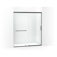 Elate 75-1/2" High x 65-5/8" Wide Sliding Semi Frameless Shower Door with Clear Glass