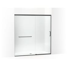 Elate 75-1/2" High x 71-5/8" Wide Sliding Semi Frameless Shower Door with Clear Glass