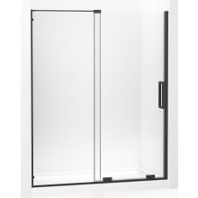 Echelon 71-3/4" H x 59-3/4" W Sliding Semi Frameless Shower Door with Crystal Clear Tempered Glass, CleanCoat+, and SealNetik Technologies