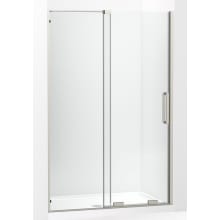 Echelon 71-3/4" H x 47-3/4" W Sliding Semi Frameless Shower Door with Crystal Clear Tempered Glass, CleanCoat+, and SealNetik Technologies