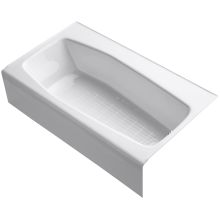 Villager Collection 60" Three Wall Alcove Bath Tub with Extra 4" Ledge and Right Hand Drain