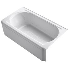 Memoirs Collection 60" BubbleMassage Bath Tub with Right Hand Drain and Polished Chrome Airjet Color Finish
