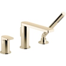 Composed Deck Mounted Roman Tub Filler with Built-In Diverter - Includes Hand Shower