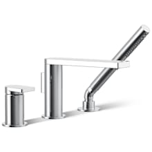 Composed Deck Mounted Roman Tub Filler with Built-In Diverter - Includes Hand Shower